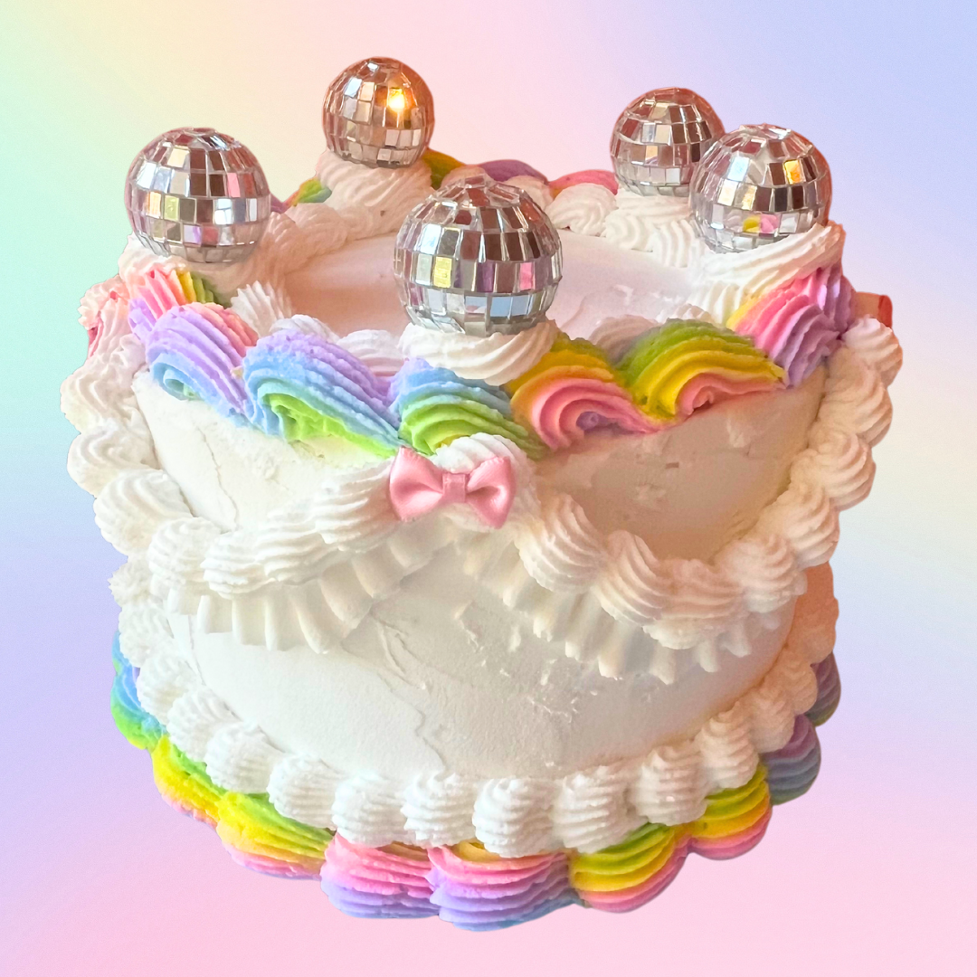 Disco Circus (White) - Fake Cake