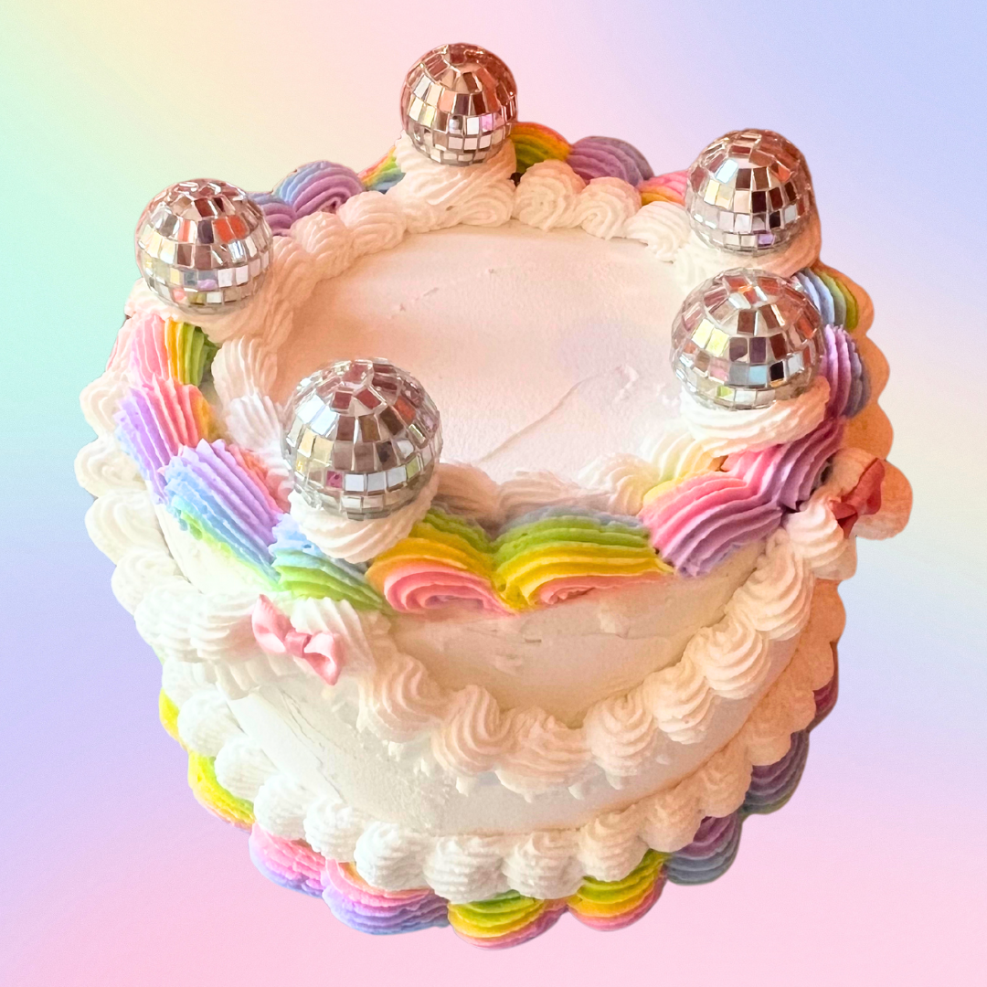 Disco Circus (White) - Fake Cake