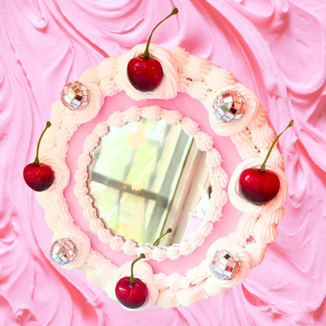 Small Cake Mirror (Pink)