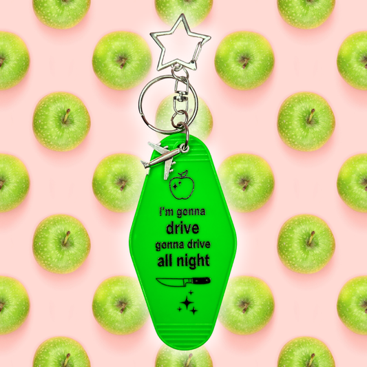 Drive All Night - Keychain