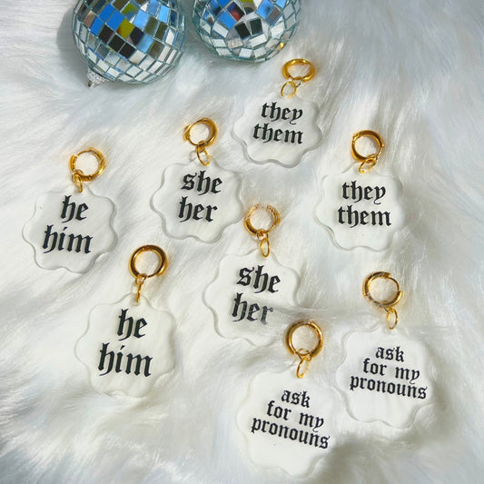 These Are My Pronouns - Earrings